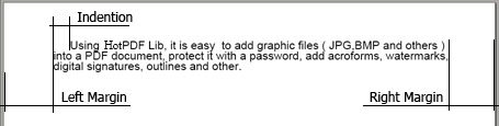 Paragraph margins diagram